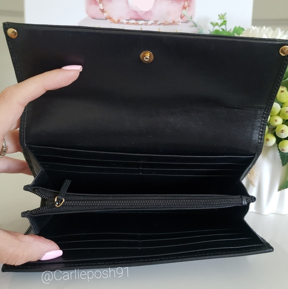 Authentic Pre-owned Gucci Monogram Canvas Studded Flap Wallet - Picture 7 of 15